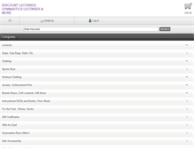 Tablet Screenshot of discountleotards.com